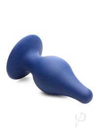 Squeeze It Tapered Anal Plug Lg Blue