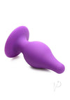 Squeeze It Tapered Anal Plug Md Purple