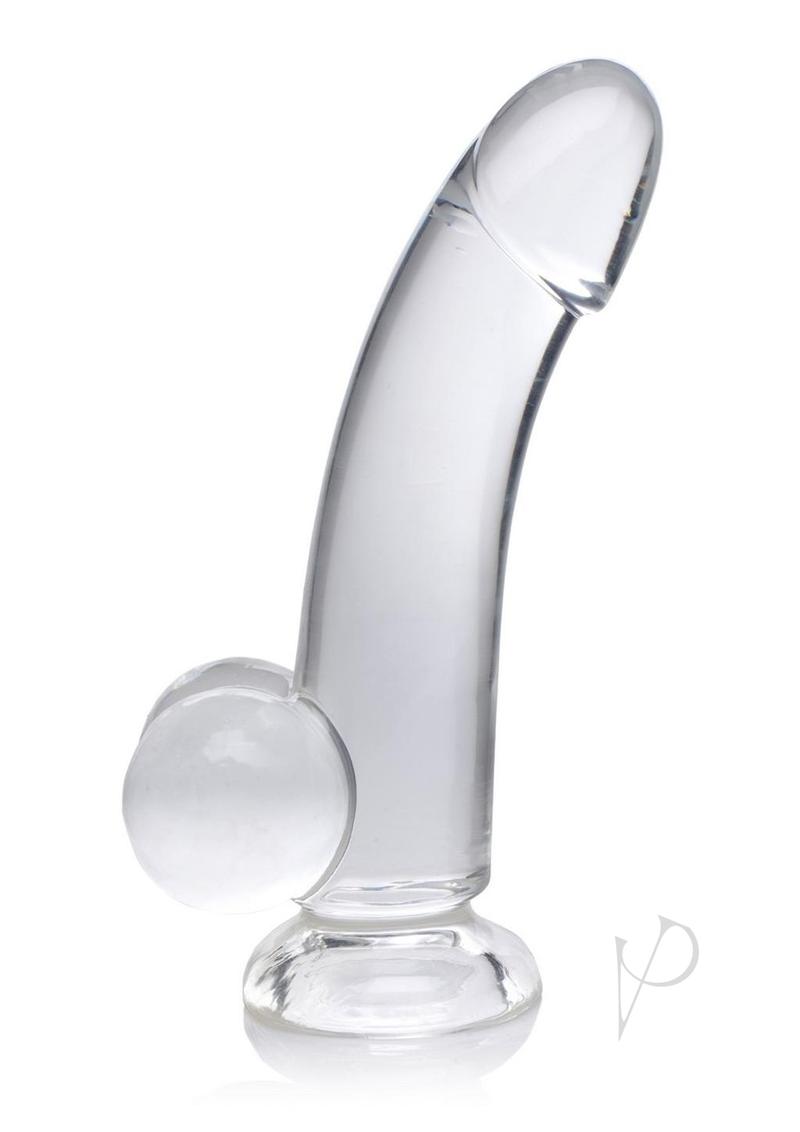 Jock C Thru Dildo W/balls 8 Clear