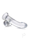 Jock C Thru Dildo W/balls 8 Clear