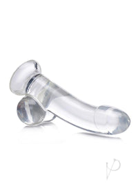 Jock C Thru Dildo W/balls 8 Clear