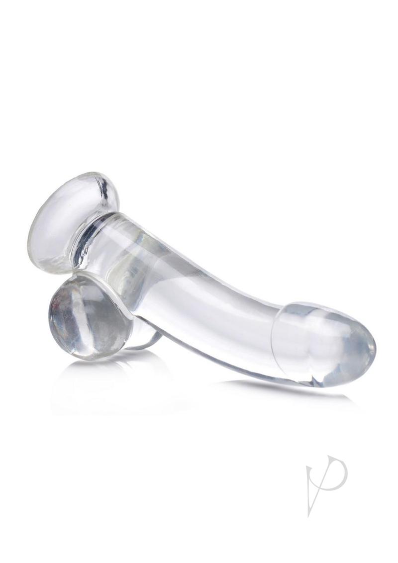 Jock C Thru Dildo W/balls 8 Clear