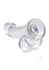 Jock C Thru Dildo W/balls 8 Clear