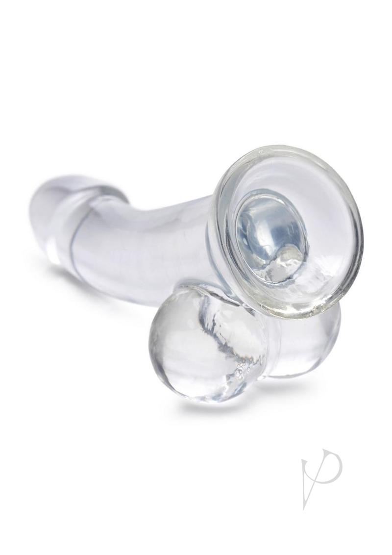 Jock C Thru Dildo W/balls 8 Clear