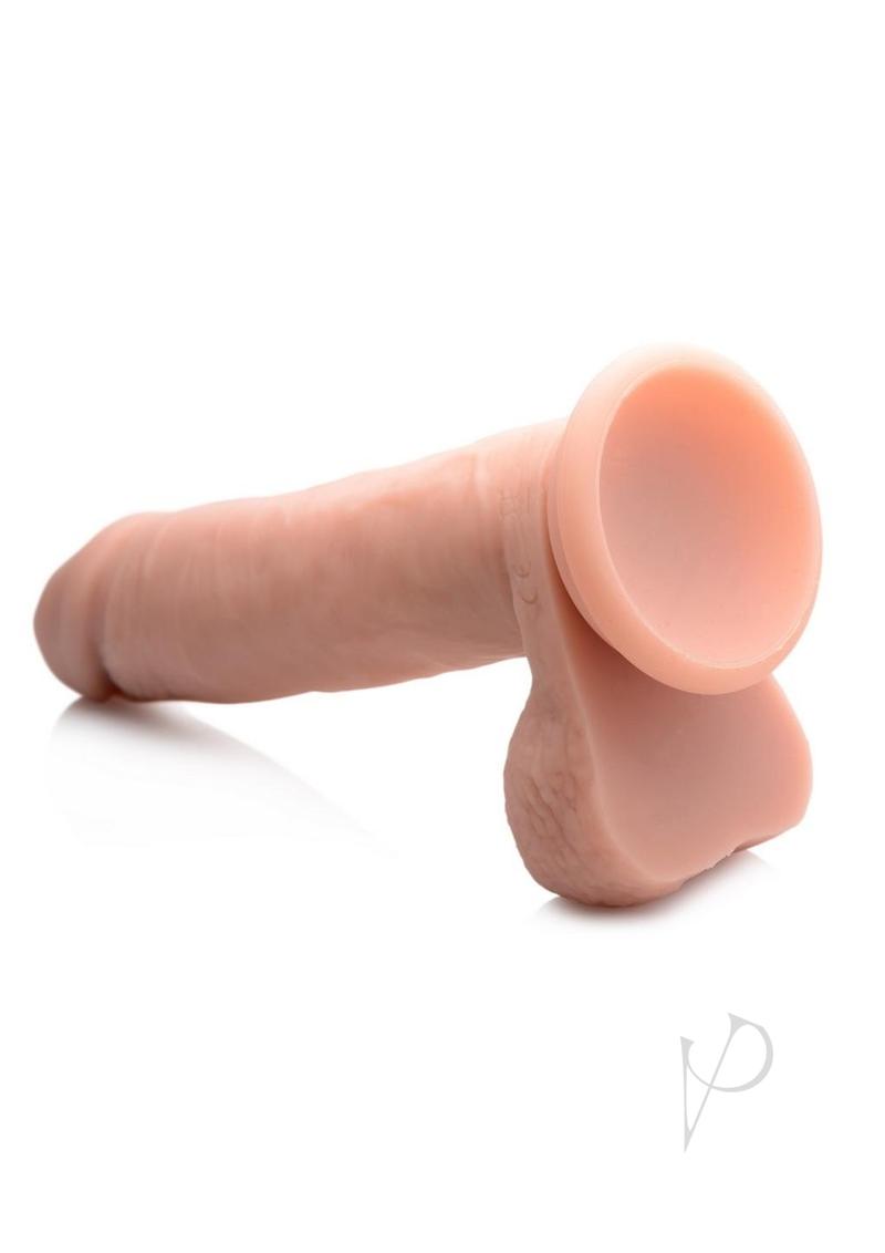Big Shot Vibe Dildo W/balls 7 Ivory