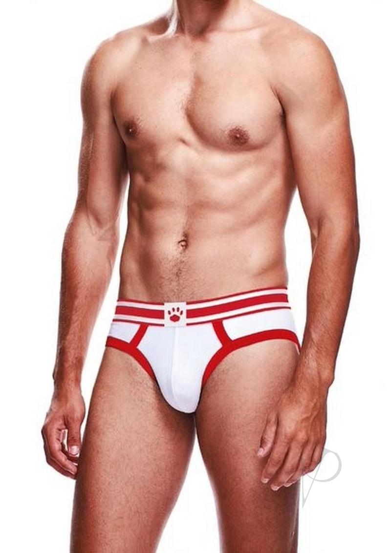 Prowler White/red Brief Md