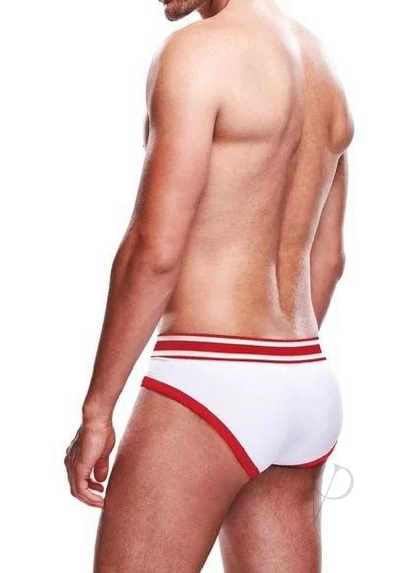 Prowler White/red Brief Md