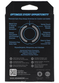 Optimale Flexisteel Cockring 35mm Blue