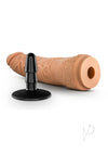 Lock On Hexanite Dildo Mocha 7.5