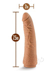 Lock On Hexanite Dildo Mocha 7.5