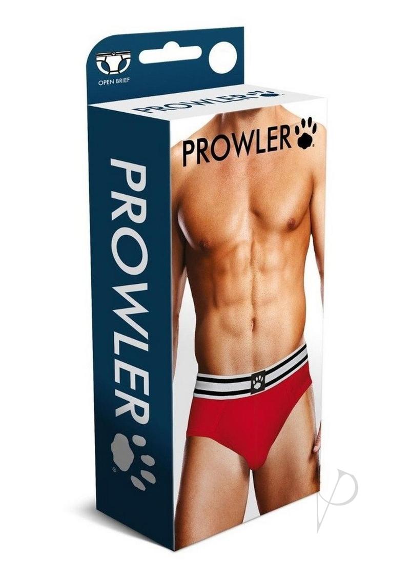 Prowler Red/white Open Brief Lg