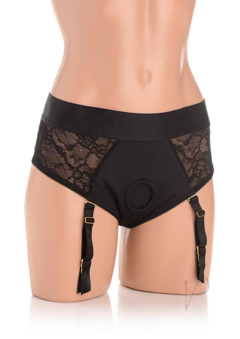 Strap U Lace Seductress 2x/3x Black