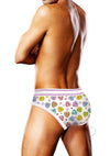 Prowler Candy Hearts Briefs Lg Wht