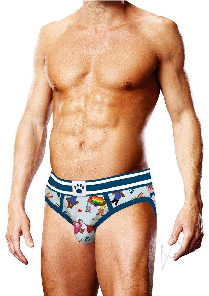 Prowler Bears W/hearts Brief Sm Blu