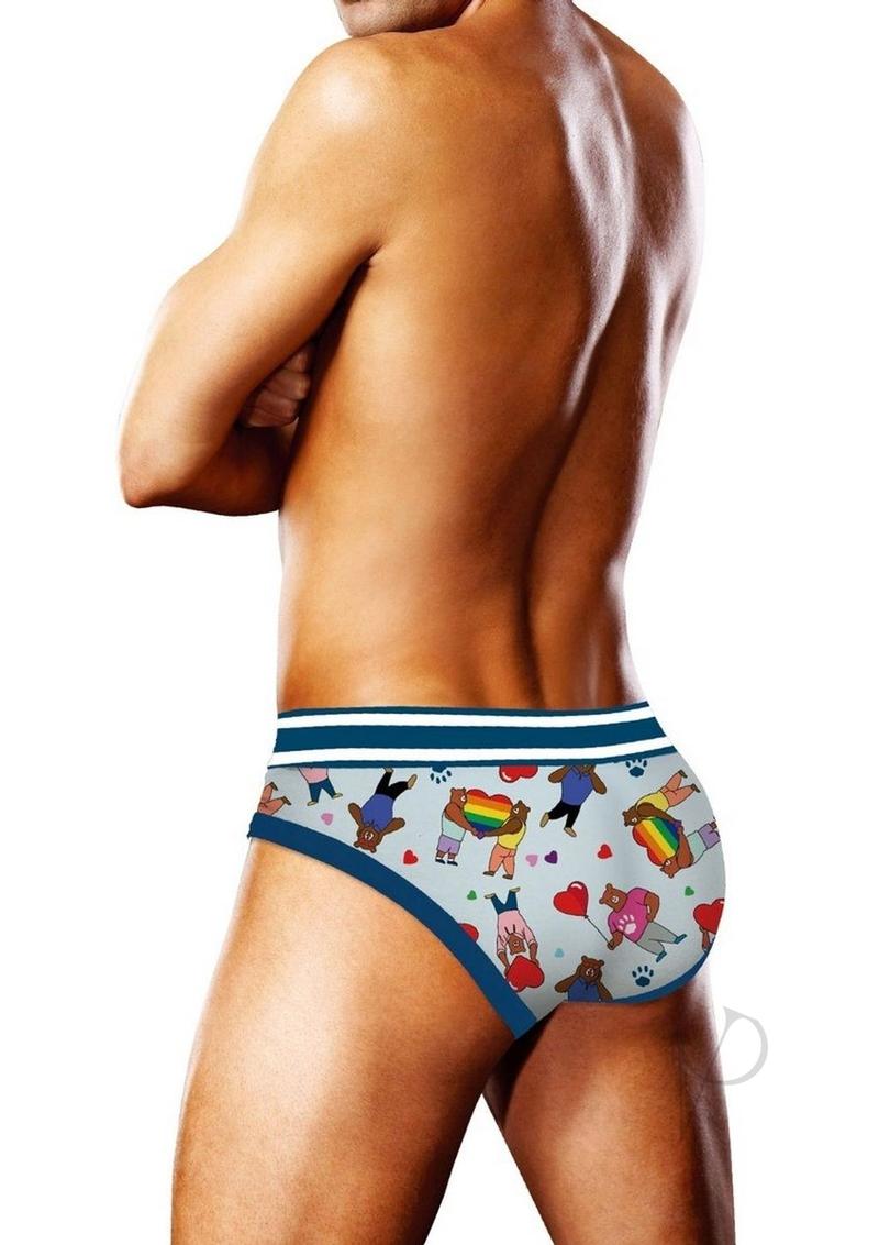 Prowler Bears W/hearts Brief Md Blu