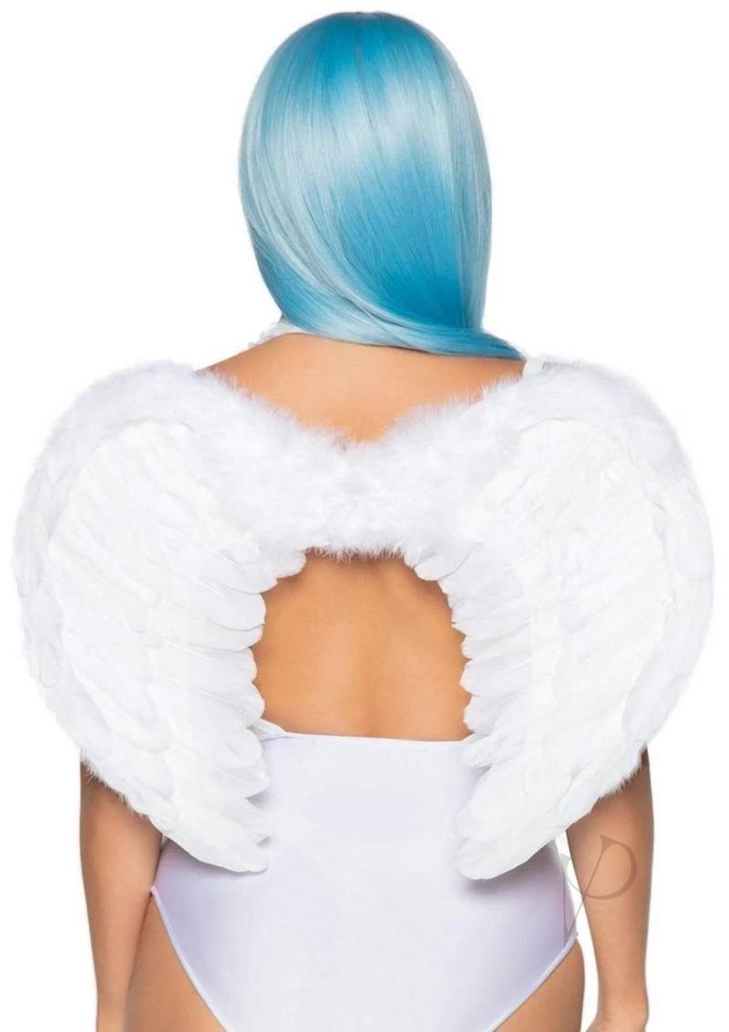 Marabou Trim Wings O/s White