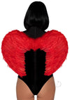 Marabou Trim Wings O/s Red