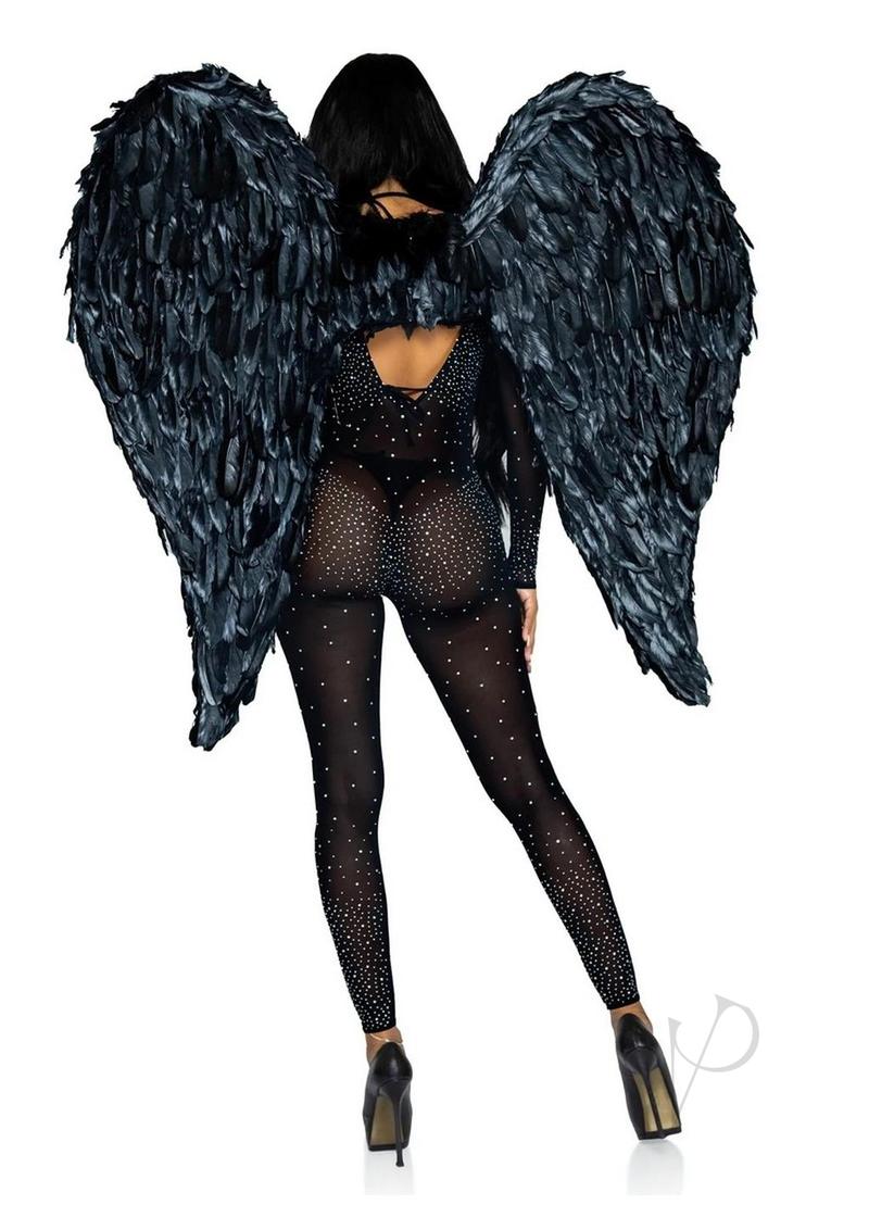 43 Deluxe Feather Wings O/s Black