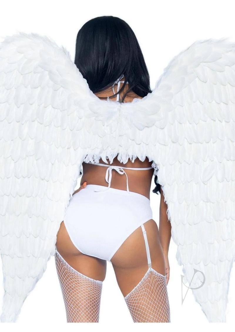 43 Deluxe Feather Wings O/s White
