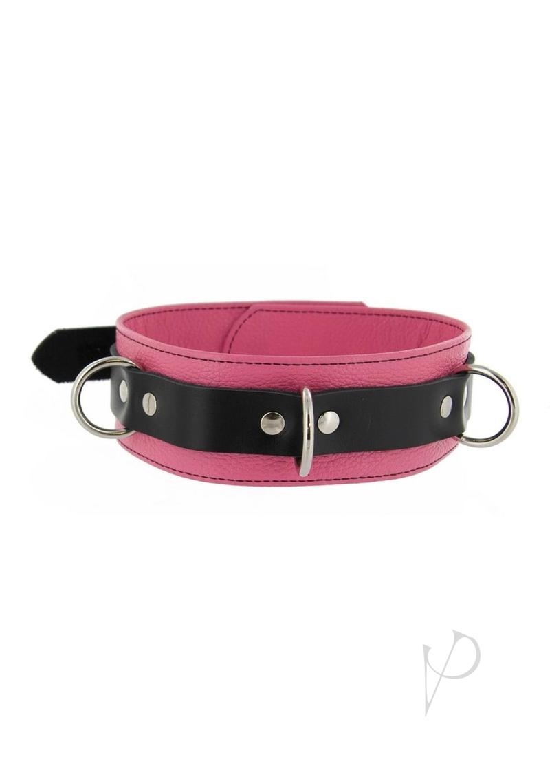 Strict Deluxe Lock Collar Pnk/blk