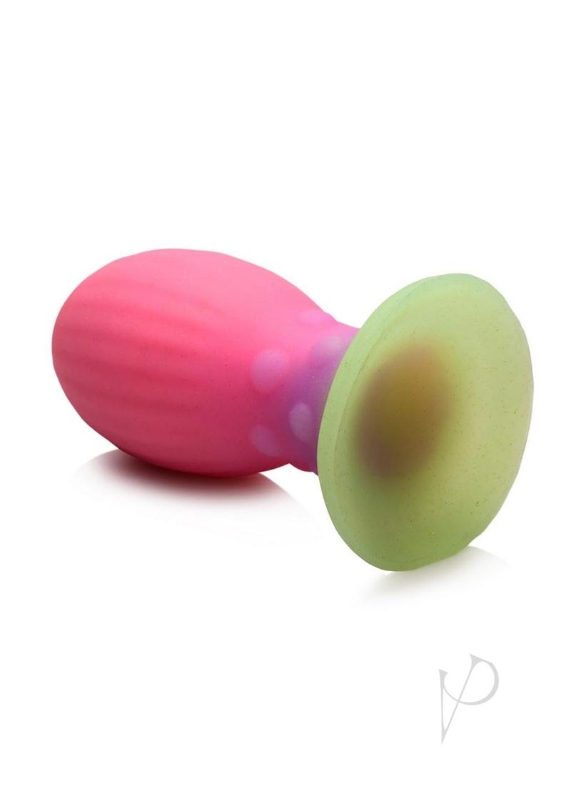 Xeno Egg Glow in the Dark Silicone Egg Pink & Green