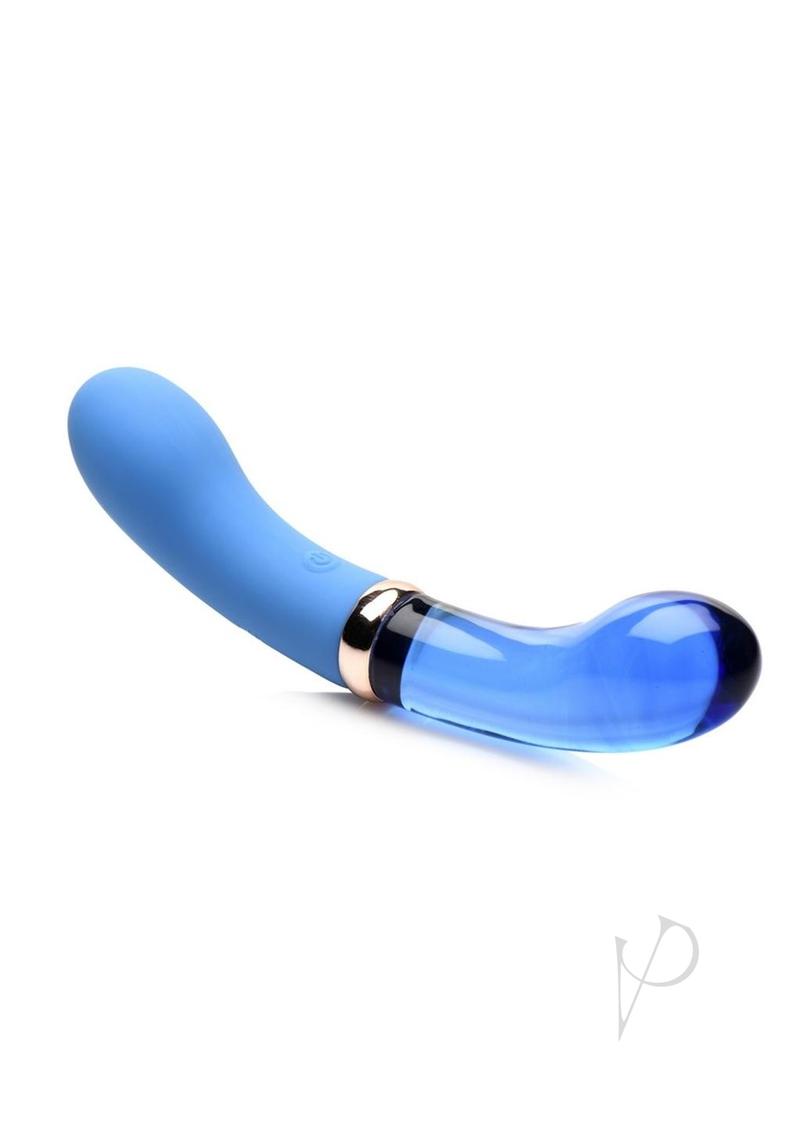 Prisms Vibra Glass Duel End G Spot Bleu