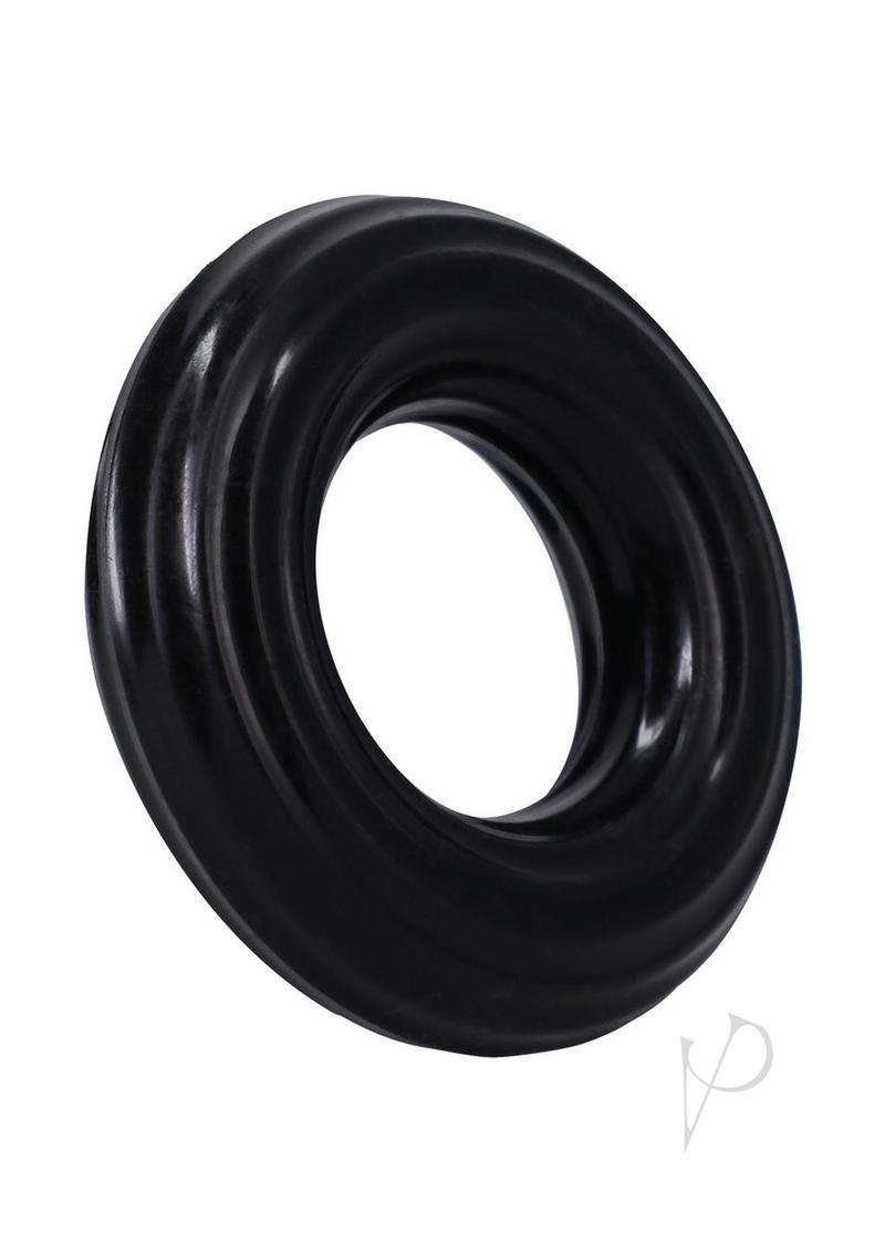 Rock Solid Ribbed Donut Black