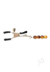 Sincerely Amber Beaded Nipple Clamps