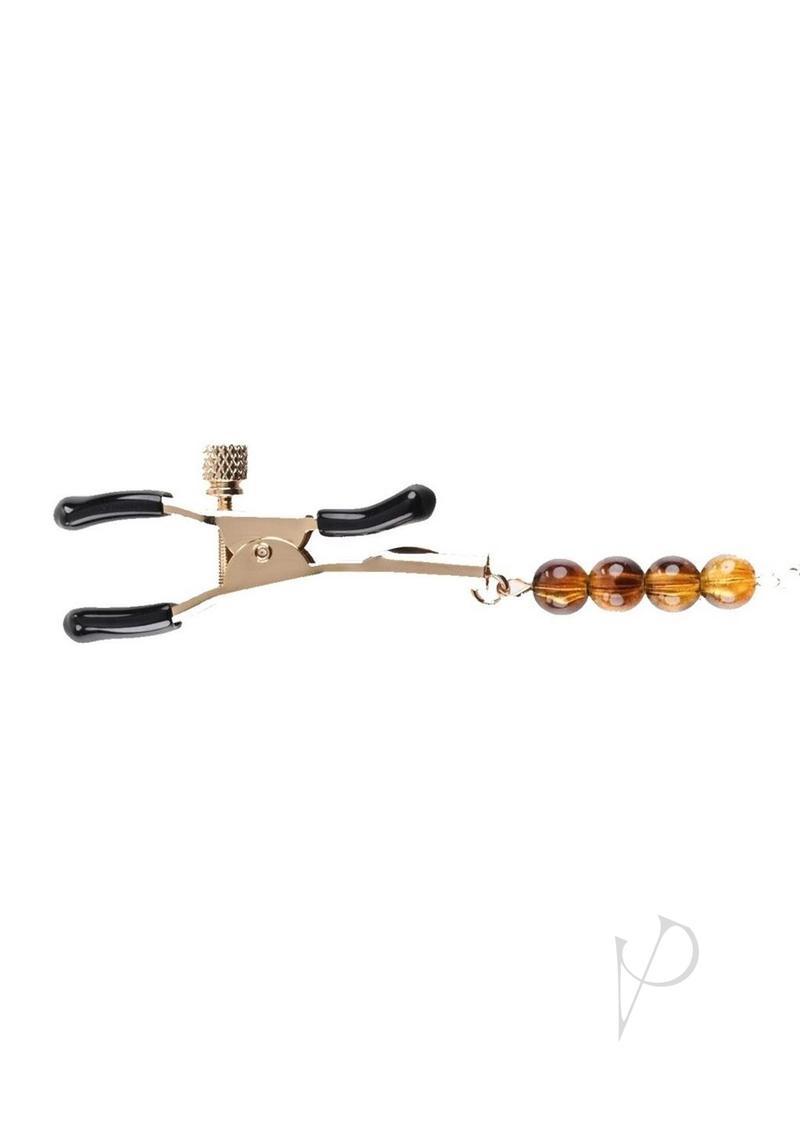 Sincerely Amber Beaded Nipple Clamps