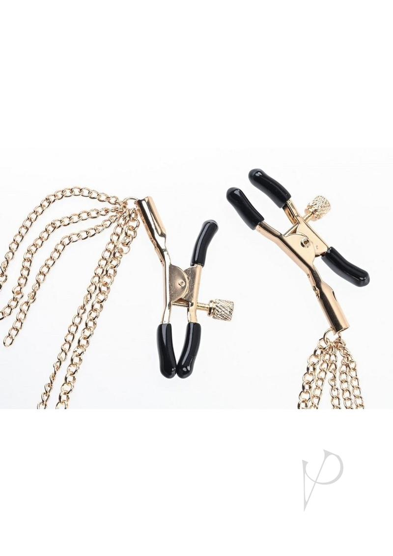 Sincerely Amber Chained Nipple Clamps