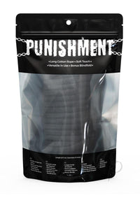 Punishment Bondage Rope Black