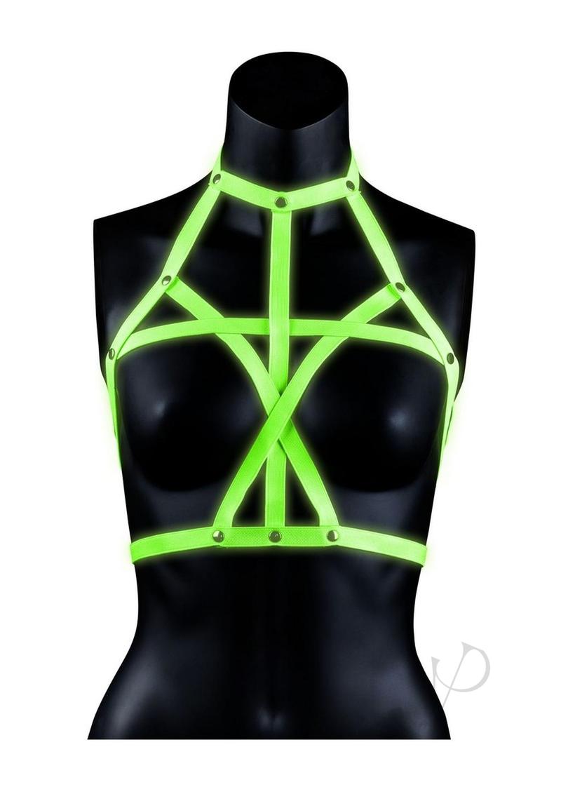 Ouch Bra Harness Gitd L/xl