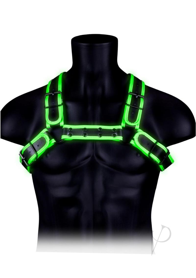 Ouch Buckle Bulldog Harness L/xl Gitd