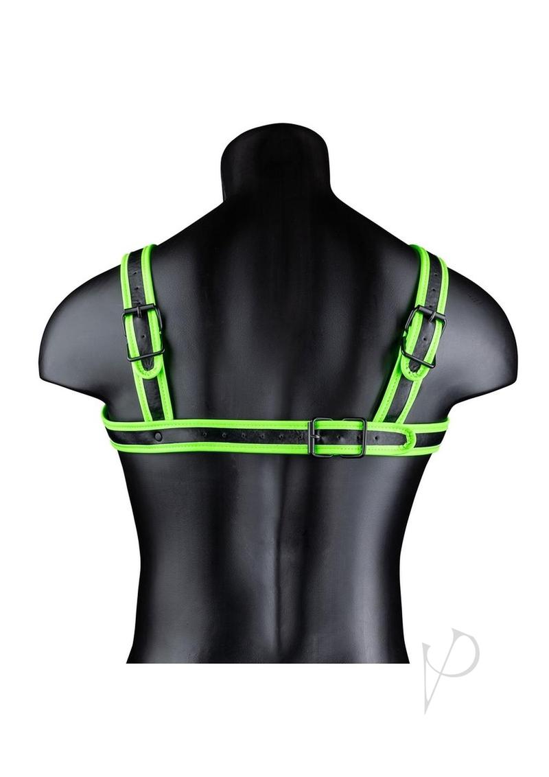 Ouch Buckle Harness Gitd L/xl