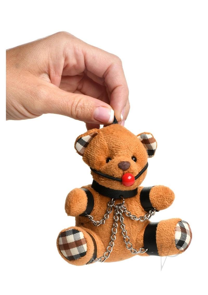 Ms Gagged Teddy Bear Keychain