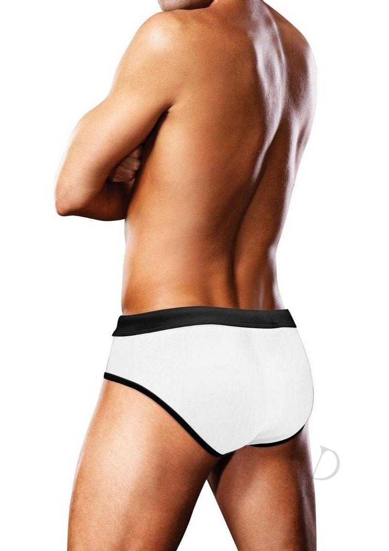 Prowler Swim Wht Oversize Paw Brief Sm