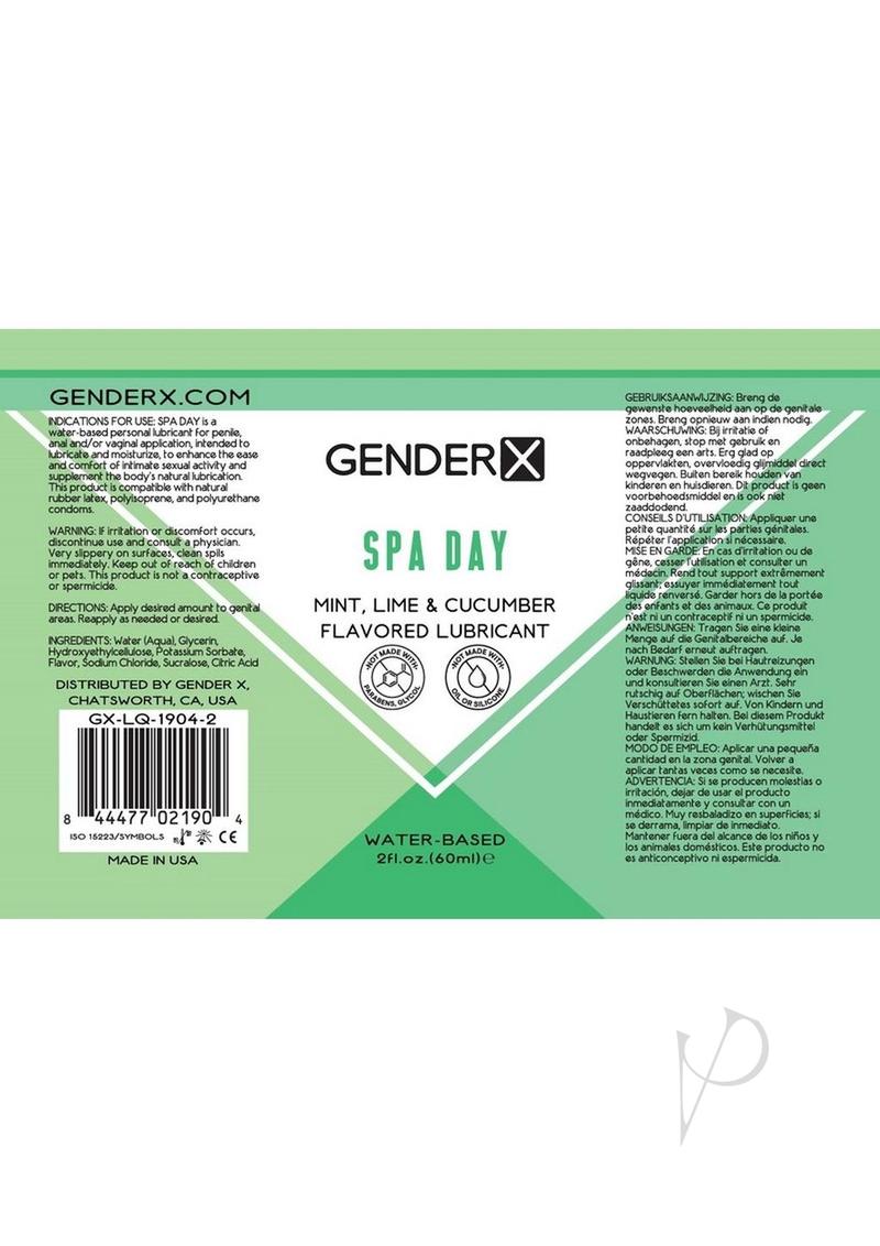 Gx Spa Day Flavored Lube 2oz