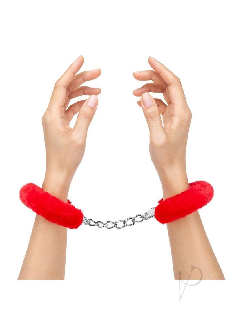 Myu Furry Handcuffs Red
