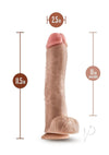 Dr Skin Mr Savage 11.5 Dildo Balls Beige