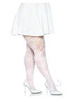 Butterfly Net Tights 1x/2x White