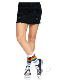 Pride Crew Socks Os Rainbow