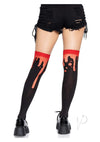 Splatter Thigh Highs Os Red