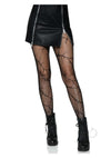 Cracked Fishnet Tights Os Black