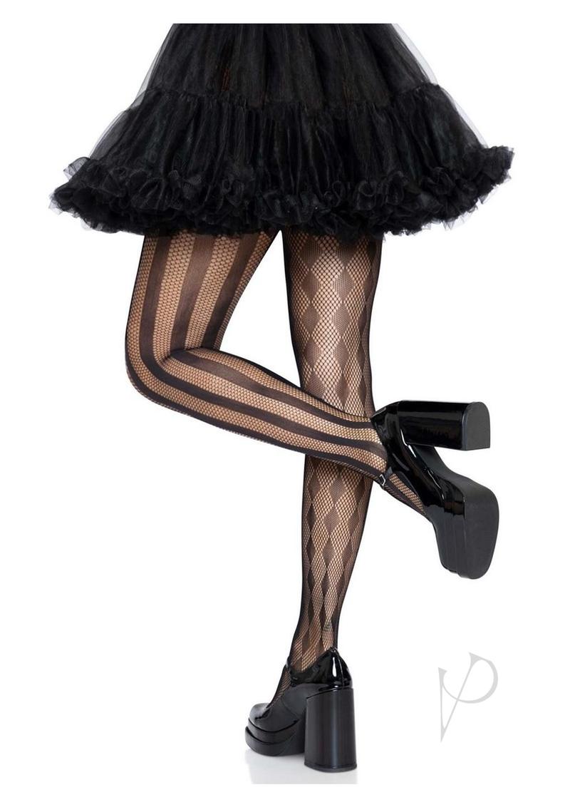 Harlequin Net Tights Os Black