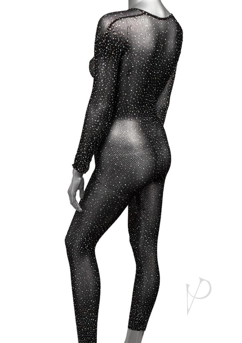 Radiance Crotchless Full Body Suit Black