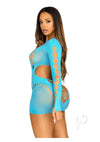 Seamless Cut Long Sleev Mini Lace Os Tur