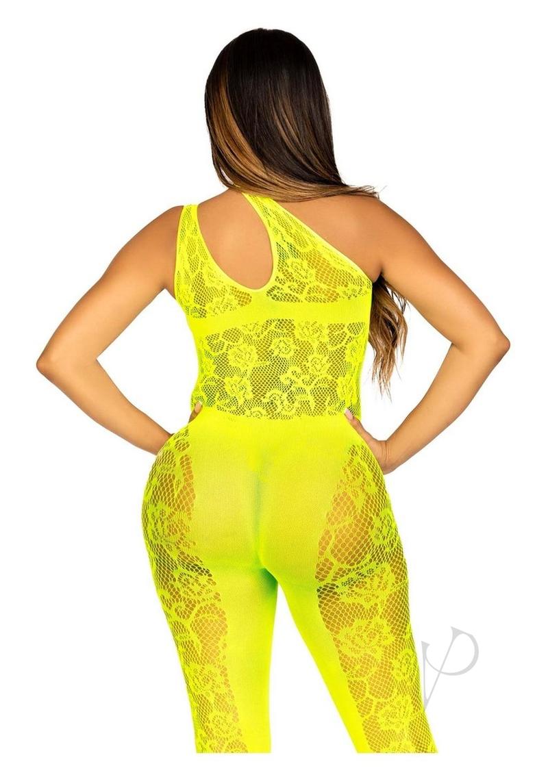 Floral Convert Footless Bodystock Os Ylw
