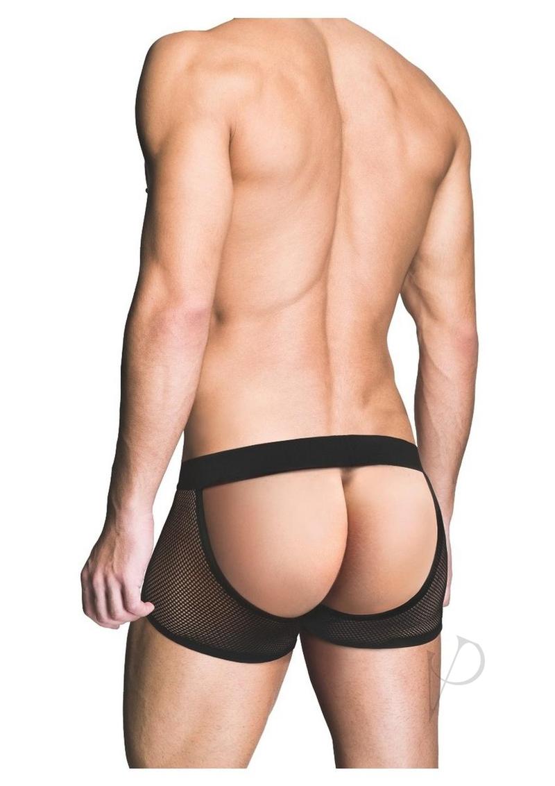 Prowler Red Fishnet Assless Trunk Blk Md