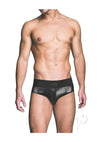 Prowler Red Wetlook Brief Blk Sm