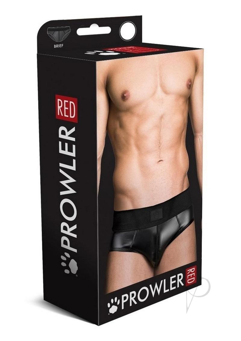 Prowler Red Wetlook Brief Blk Xxl